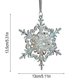 thumbnail image 3 of Adorno navideño acrílico con colgante de cristal de hielo | Decoración navideña colgante | Plástico transparente | Decoración navideña para el hogar, 3 of 6