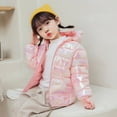 thumbnail image 2 of Boys/Girls Cotton Jacket Autumn/Winter Cute Colorful Hood Zippered Coat Birthday School Girl Clothes, 2 of 9