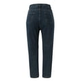thumbnail image 4 of Sngxgn Womens Jeans Mid Waisted Straight Leg Loose Stretchy Lightweight Tummy Control Trendy Jeans for Women(GY2,XL), 4 of 8