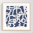 thumbnail image 2 of Geometric Doodles Blue - Drawing Abstract Line Art Geometric Modern Art Minimalist Surrealism Pattern Unframed Wall Art Print 10 x 10 inches, 2 of 9