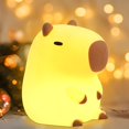 thumbnail image 1 of Luz nocturna Okayera Cute Capibara de silicona LED recargable, 1 of 7
