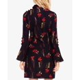 thumbnail image 5 of Vince Camuto Robe Évasée Botanique à Col Rabattu pour Femmes, Noir Riche, Taille Unique 14, 5 of 5