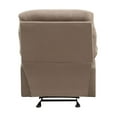 thumbnail image 3 of Oakwood Microfiber Recliner, Light Brown, 3 of 10