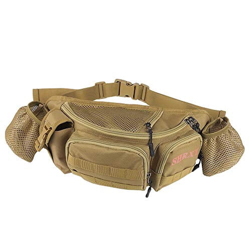 Fishing Bag Portable Outdoor Fishing Tackle Bags Multiple Waist Bag Fanny Pack Metal Detecting Bag