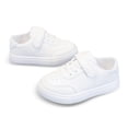 thumbnail image 2 of HUANBAI Breathable Barefoot Sneakers For Kids Flexible Sole Wide Toe Lightweight Athletic Shoes For Boys And Girls ,(15-18 Months White) Size ,7, 2 of 4