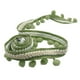 thumbnail image 1 of Cinta de borlas con pompones de 5 yardas para decoración de bodas y Navidad, manualidades DIY Verde, 1 of 9