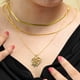 thumbnail image 5 of JeenMata Encantador Colgante de Corazón con Múltiples Cadenas y Detalles Florales en Forma de 'mamá' Conjunto de Collar en Capas, 5 of 6
