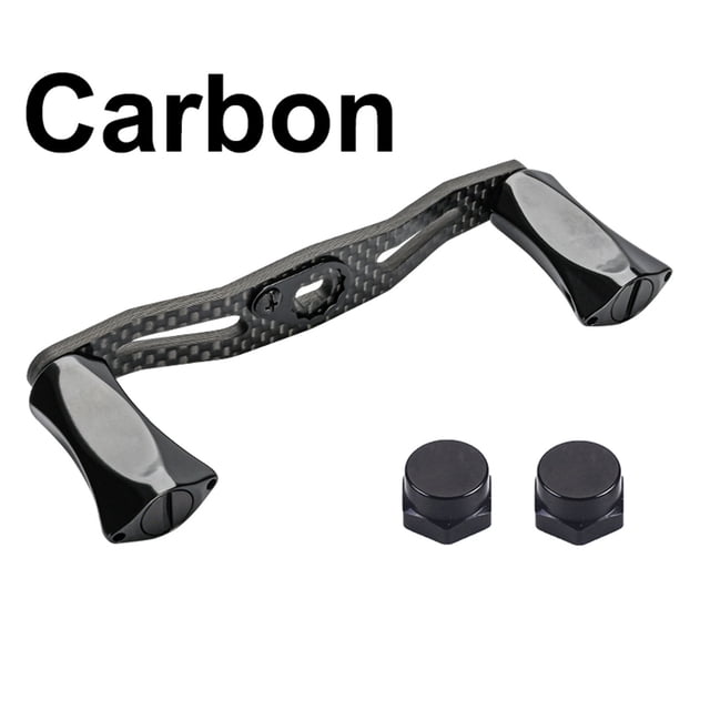 Fishing Reel Handle Carbon Fibre Aluminum Alloy Knob For Baitcasting Reel Fish Reel Tackle Accessory ,Rigid Aluminum Skeletal Frame