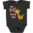 thumbnail image 3 of Inktastic My Gigi Loves Me- Cute Giraffe Boys or Girls Baby Bodysuit, 3 of 5