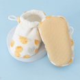thumbnail image 4 of Otqutp Newborn Baby Sock Booties Cotton Color Block Elastic Cuff Shoes Non Slip Sole Indoor Pre Walker Footwear for Boys Girls, 4 of 5