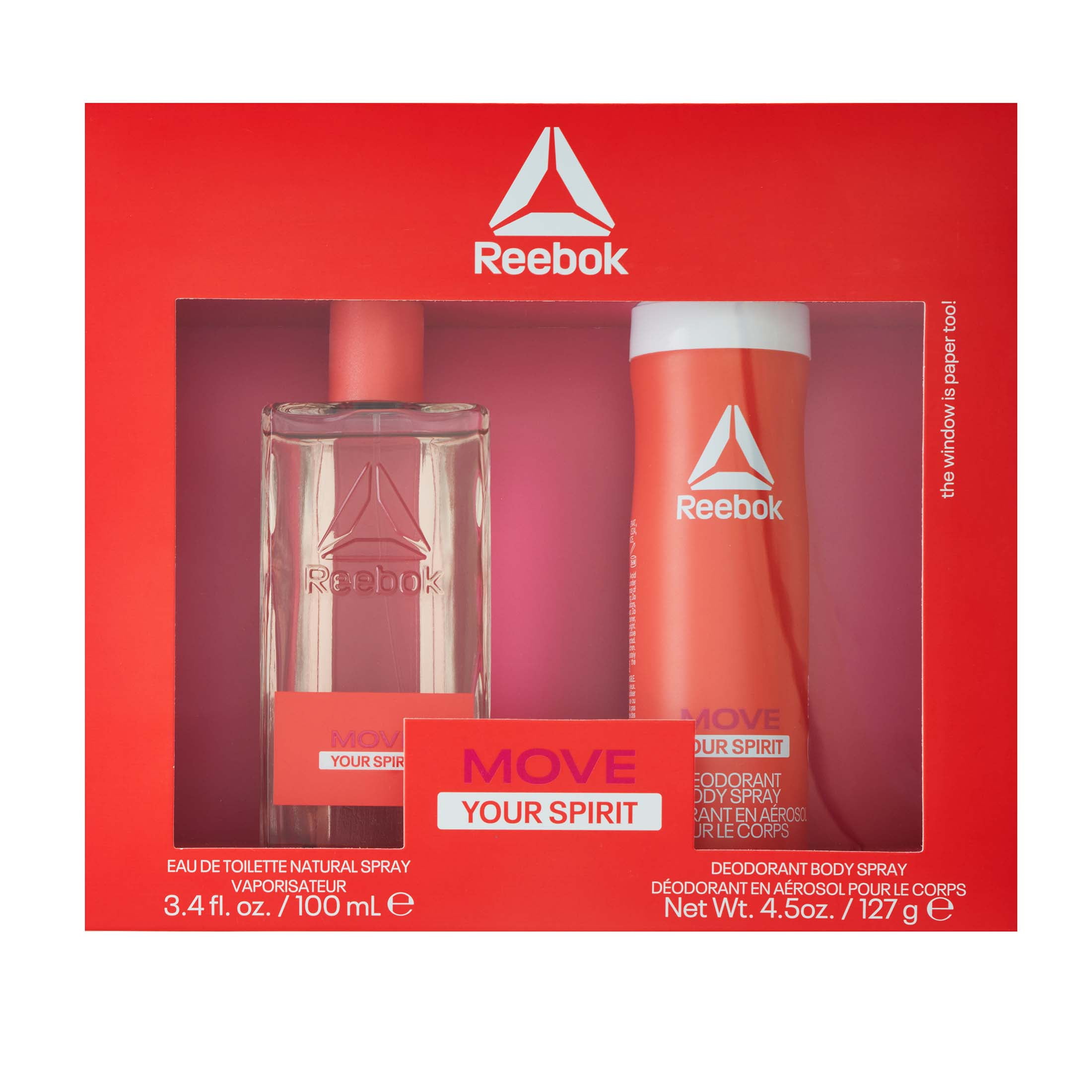 Reebok Move Eau de Toilette, Perfume Gift Set for Women , 2 Pieces