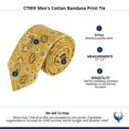 thumbnail image 4 of CTM  Cotton Bandana Print Tie (Men), 4 of 4