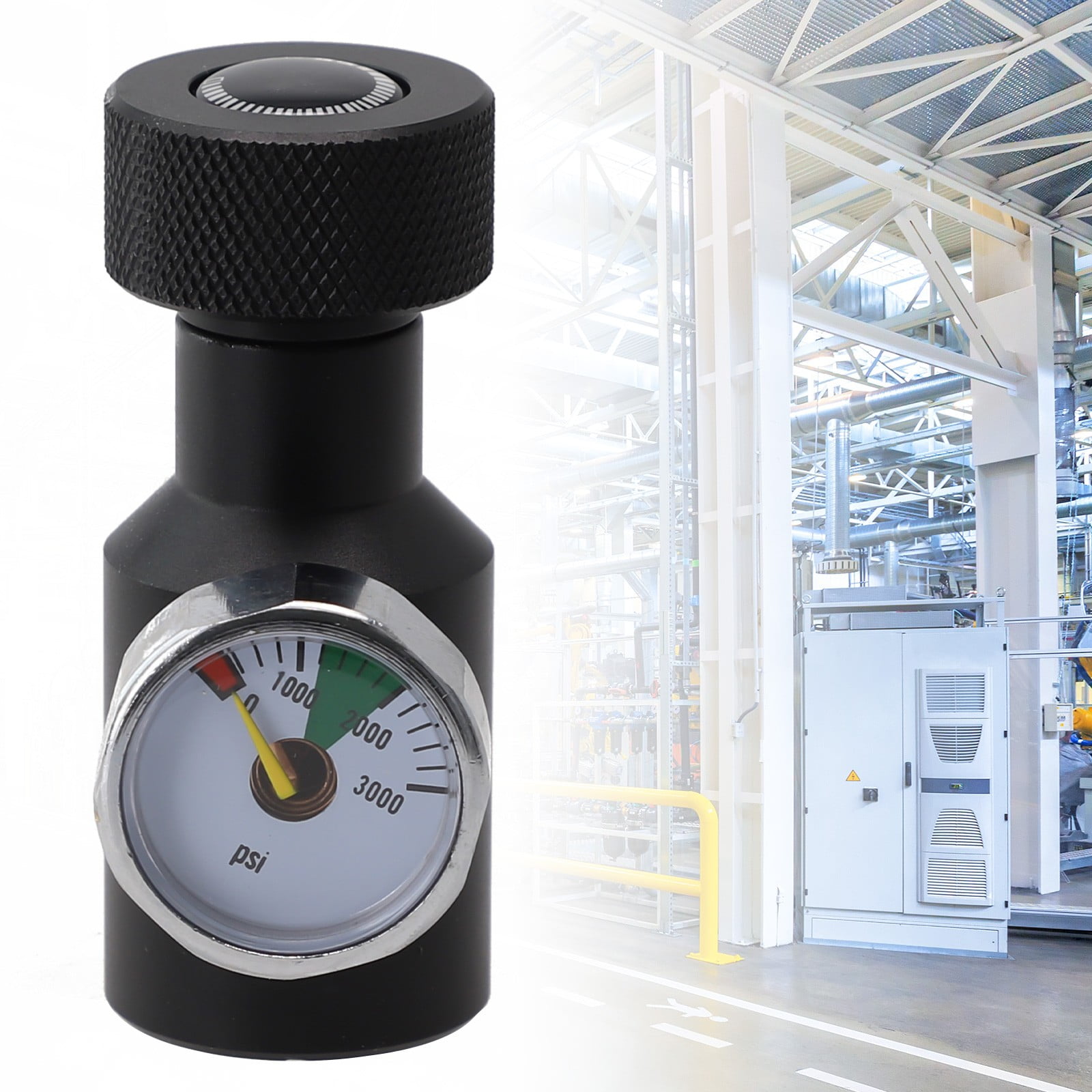 To Standard Regulator Paintball CO2 Tank Adapter - 3000psi Air Fill Station With Gauge For Remote Systems Paintball Fill Adapter