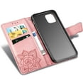 thumbnail image 5 of Compatible with iPhone 11 Wallet Case for Women, Leather Flip Folio with Kickstand Magnetic and Card Holder Protective Case for iPhone 11 Butterfly Rose Gold SD, 5 of 16