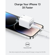 Anker USB C GaN Charger 30W Adapter Nano 3 PIQ 3.0 Fast Charging Foldable ,Misty Blue