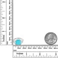 thumbnail image 6 of Gem Stone King 3.00 Cttw 10MM Cushion Green Turquoise 925 Sterling Silver Ring for Women | Gemstone Birthstone | Available in Size 5, 6, 7, 8, 9, 6 of 6
