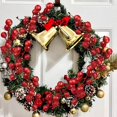 thumbnail image 4 of Wholesale Artificial Glitter Red Berries Shiny Holly Berry Stems Branches DIY Wreath Xmas Tree Ornaments Party Home Decoration, 4 of 5