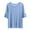 Blue, variant on JUUYY Women's Casual Summer Ruffle Short Sleeve High Low Loose T Shirt Modal Basic Tees Tops for Women Black XL