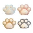 thumbnail image 3 of Kearding Almohada de pata de gato, bonitos agujeros suaves, garra de gato de peluche, cojín de asiento de Animal de peluche, bolsa de agua Suministros térmicos Gris, 3 of 6