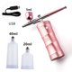 thumbnail image 1 of Mini compresor de aire rosa de 0,4mm, pistola de pintura con pincel de aire, aerógrafo para arte de uñas, tatuaje, artesanía, pastel, Nano niebla, rociador de niebla Tan Jianjun  unisex, 1 of 2