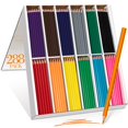 thumbnail image 1 of Lápices de colores Yegeer 288 unidades, 12 colores surtidos, juego a granel, 1 of 5