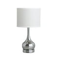 thumbnail image 1 of 18.75"In Corrine Polished Silver Mid Century Table Lamp, 1 of 2