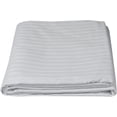 thumbnail image 4 of Fitted Bed - 1 Pack 60x80x16 in. - Queen White Stripe Deep Pocket Bottom Sheet - Soft Cotton Blended Shrinkage & Fade - Ideal for Hotel, Motel & Rental Properties, 4 of 6