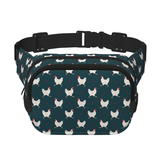 Easygdp Funny Chicken Fanny Packs para Mujeres y Hombres, Bolsa de Cinturón, Bolsos de Cruz para Trabajo/Correr/Senderismo