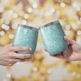 thumbnail image 2 of Floral 12oz Stainless Steel Insulated Wine Tumbler with Lid and Straw – Double Wall Vacuum Mug for Hot & Cold Drinks, 304 Steel Interior, Sweat-Free Design,Thanksgiving,Christmas, Spring,Flower, 2 of 5