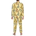 thumbnail image 7 of Salouo Various Snake Print Button-Front Long Sleeve Pajama Set for Men, Soft 2Pjs Men's Long Sleeve Sleepwear -Large, 7 of 7