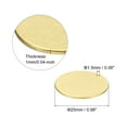 thumbnail image 2 of Uxcell 50Pack 25mm Blank Round Solid Brass Tags with Hole Stamping Tag for DIY Projects, 2 of 5