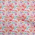 thumbnail image 1 of oneOone Coton Popeline Sergé Rouge Aquarelle Robe Tissu Tissu Imprimé par la Cour 56 Pouces de Large, 1 of 5