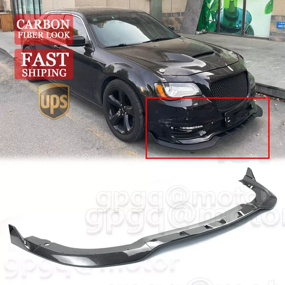 For Chrysler 300 C S SRT 2015-2023 V3 Carbon Fiber Front Bumper Lip Splitter Kit