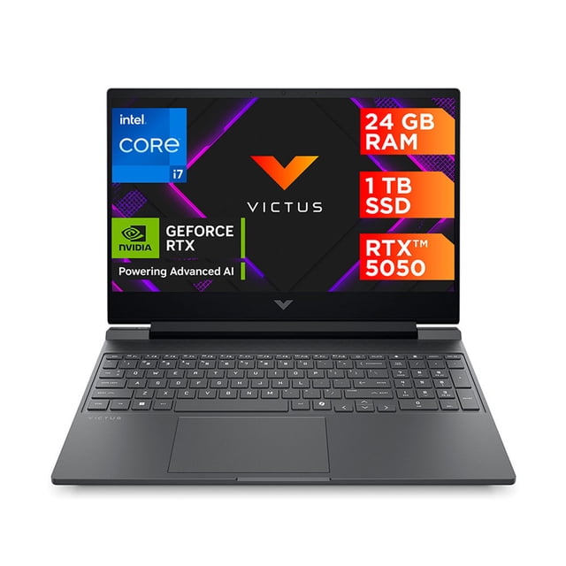 Laptop Gaming HP 15-fa2029la Intel Core i7 10 nucleos 24 GB NVIDIA® GEFORCE RTX ™ 5050 1 TB SSD Plata