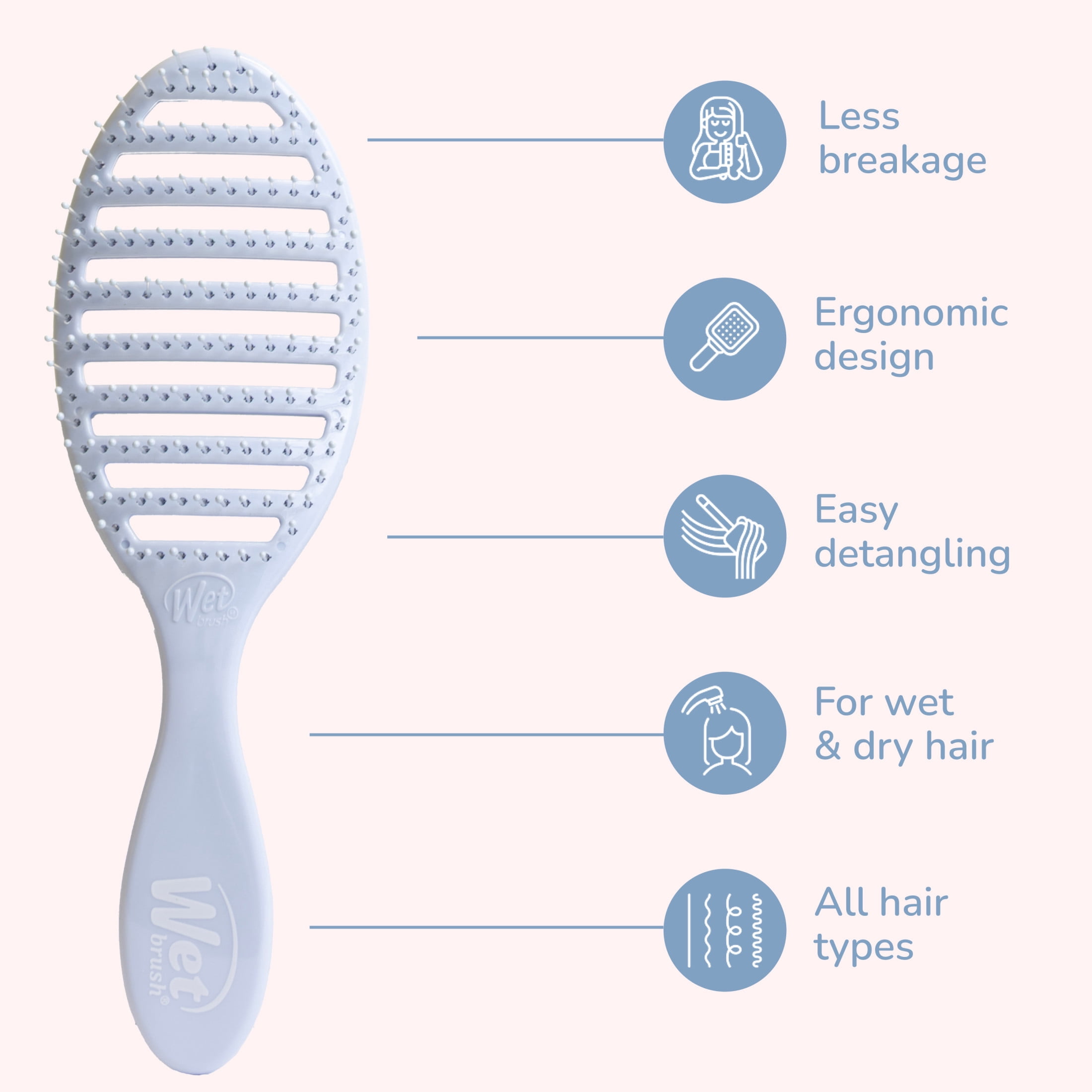 Wet Brush Speed Dry Hair Brush, Limited Edition Coastal Charm Blue