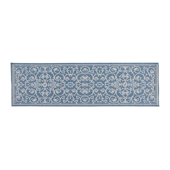 Veranda Scroll Indoor/Outdoor Runner, 27 W x 94 L