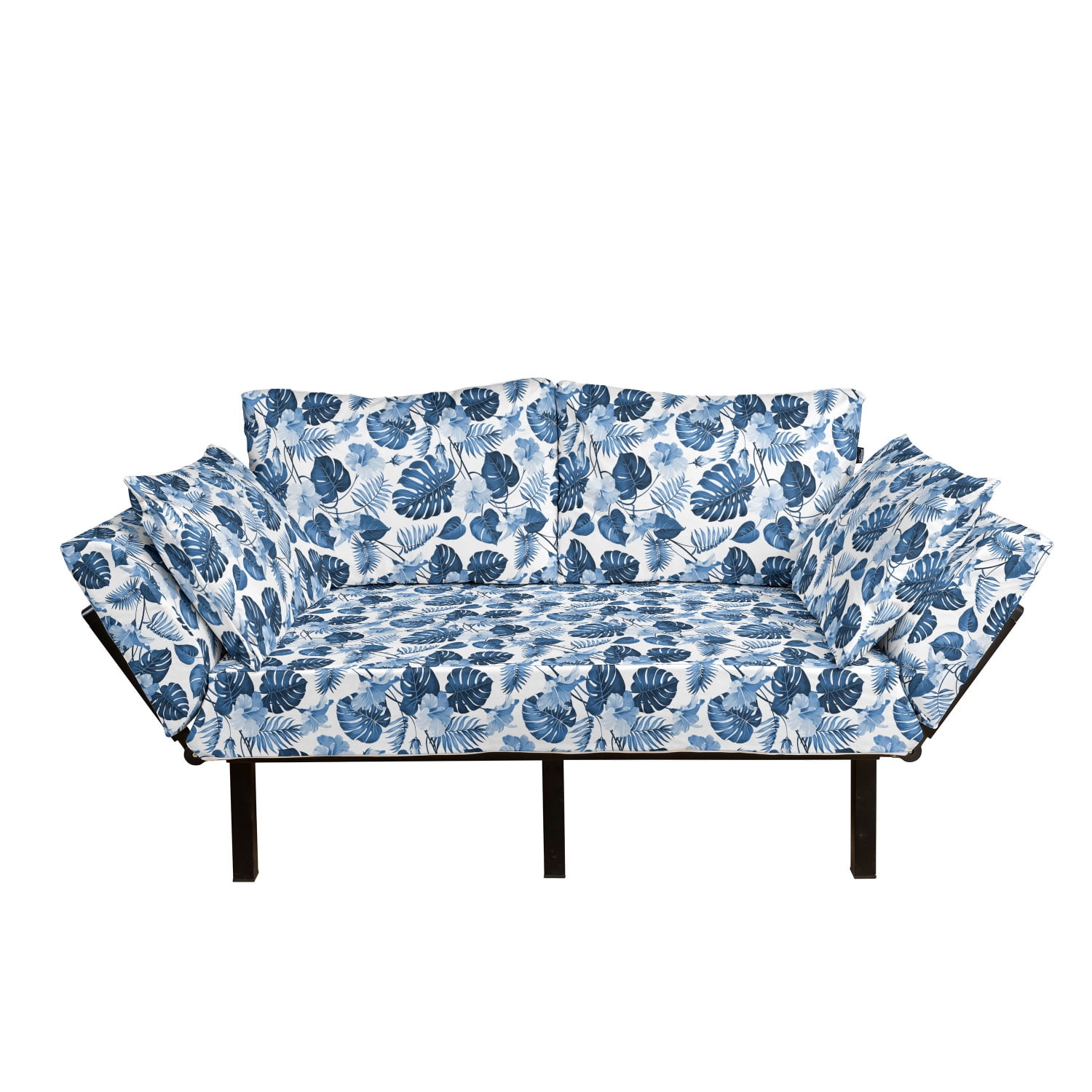 Hawaii Futon Couch, Branch of Arecaceae Tree Polynesian of Triumph and