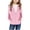 Pink, variant on Toddler Infant Baby Girl Boy Hoodies Jackets Solid Color Fleece Long Sleeve Zipper Hooded Sweatshirt Outwear Casual Long Sleeve Jacket Coat with Pockets