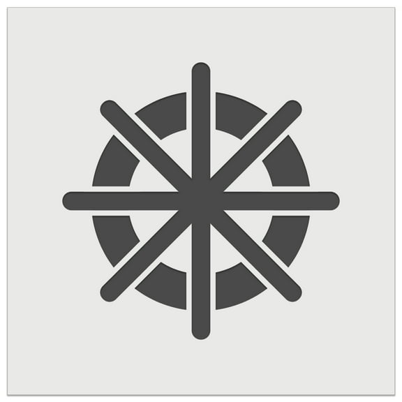 Ship Wheel Nautical Boat DIY Cookie Wall Craft Stencil - 5.5 Inch