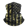 thumbnail image 2 of Helii UPF 50+ American Flag Face Mask – USA Neck Gaiter Sun Mask, Cooling Dust Mask Balaclava Face Cover for Men Women, Breathable UV Mask for Fishing Hiking Cycling Yellow,One Size, 2 of 6
