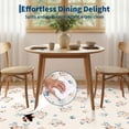 thumbnail image 6 of HIWEAVER Beige 8' x 10' Area Rug for Living Room Bedroom Washable Scalloped Bordered Floral Pattern Non Slip Indoor Carpet Room Decor, 6 of 8