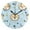Black, variant on Cute Lion Faces with Crowns Stars Round Wall Clock Silent Analog Battery Operated Black Pointer Home Decor 9.84" Diameter