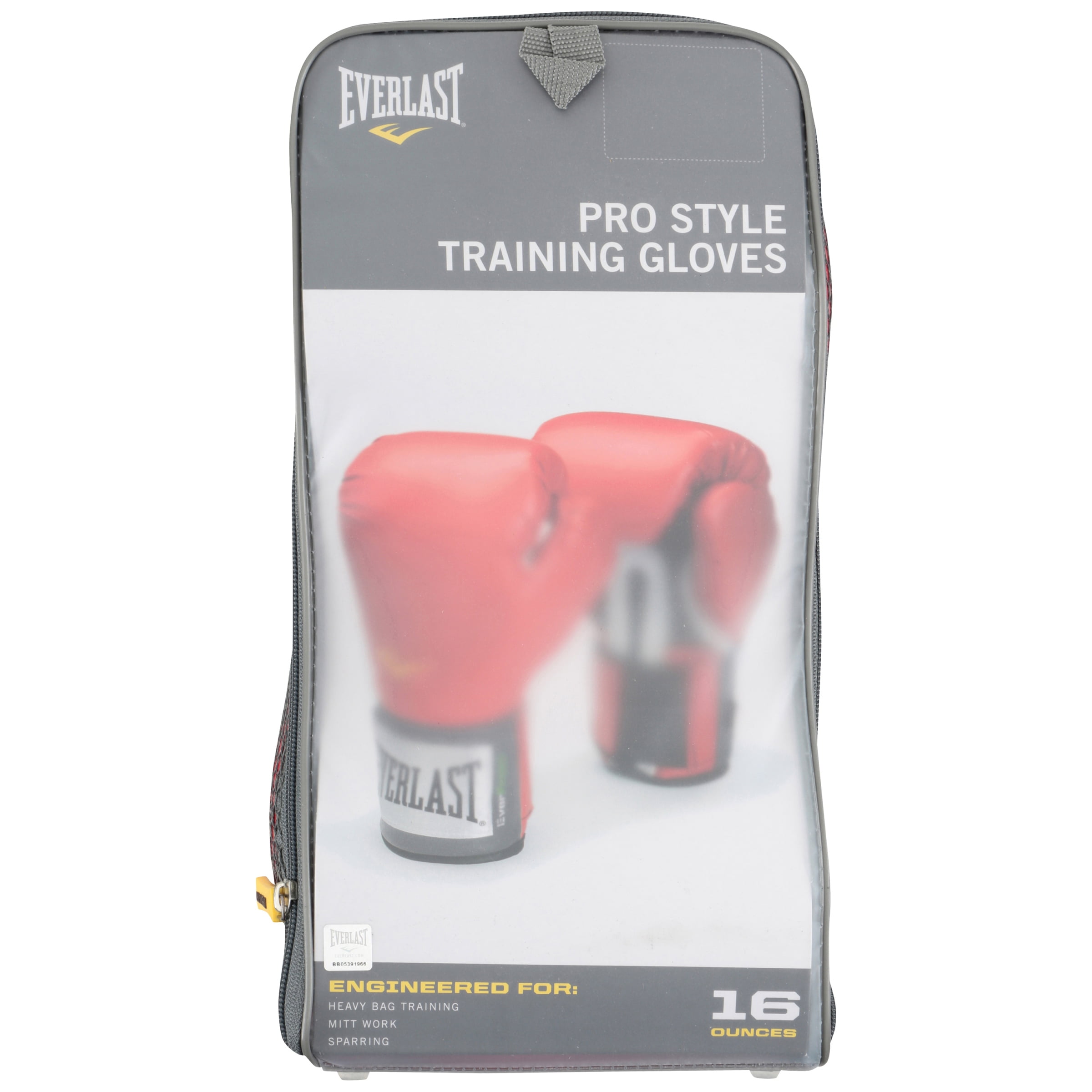 Everlast Pro Style Training Gloves - Black 16 oz, Training Gloves