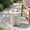 Antique White, variant on MOALCOFER Concrete Outdoor side table with Faux Wooden,Morden Small Patio End Table
