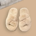 thumbnail image 6 of Women ry Slippers with Rubber Sole Open Toe Autumn Winter House Slippers 38, 6 of 9