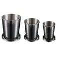 thumbnail image 4 of Stainless Steel Folding Cup Camping Cookware Retractable Cup Camping Utensils (75 Ml) Box, 4 of 10