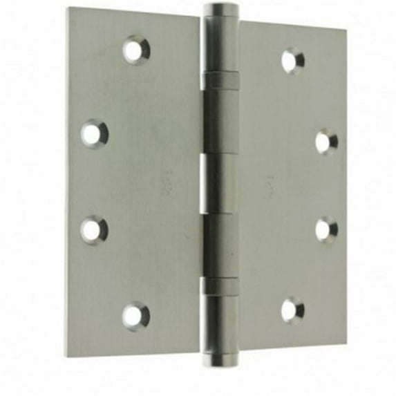 Idh by St. Simons 86001-026 Solid Brass Ball Bearing Hinges, Polished Chrome - 4.5 x 4.5 in.
