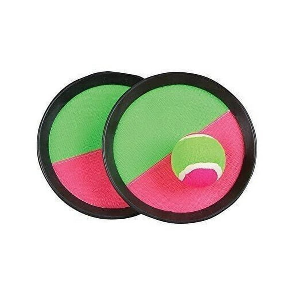 Toss and Catch Ball Game Set Kids Adult Toy Sports Paddle (2 Paddles, 7 Balls)