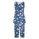 thumbnail image 3 of Conjunto de Verano para las Mujeres Casual Impreso sin Mangas Cuello Redondo Y Pantalones Recortados de Dos Piezas, 3 of 7