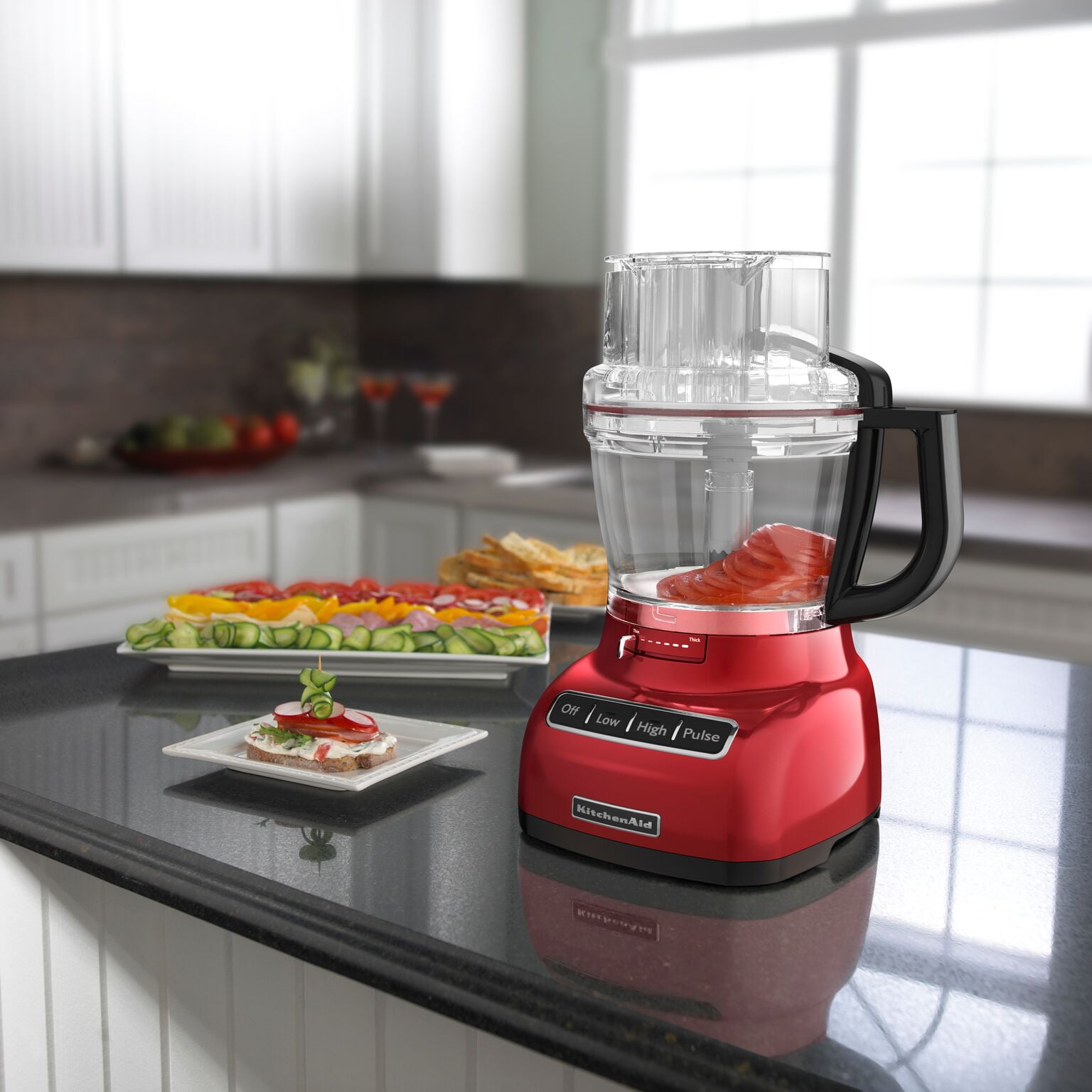Kitchenaid 11 Cup Food Processor With Exactslice System Empire Kitchenaid 11 Cup Food Processor With Exactslice System Empire Red Kfp1133er Com